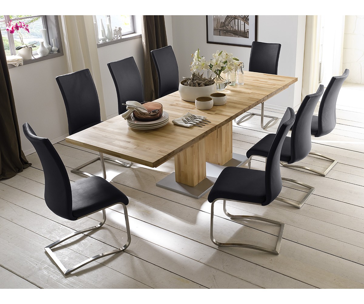 Ausziehbarer Esstisch Massivholz, Tisch ausziehbar Holz, Maße 90 x 160