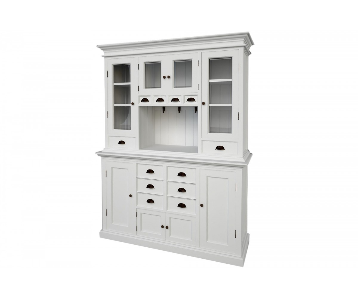 Küchenvitrine im Landhausstil, weiß