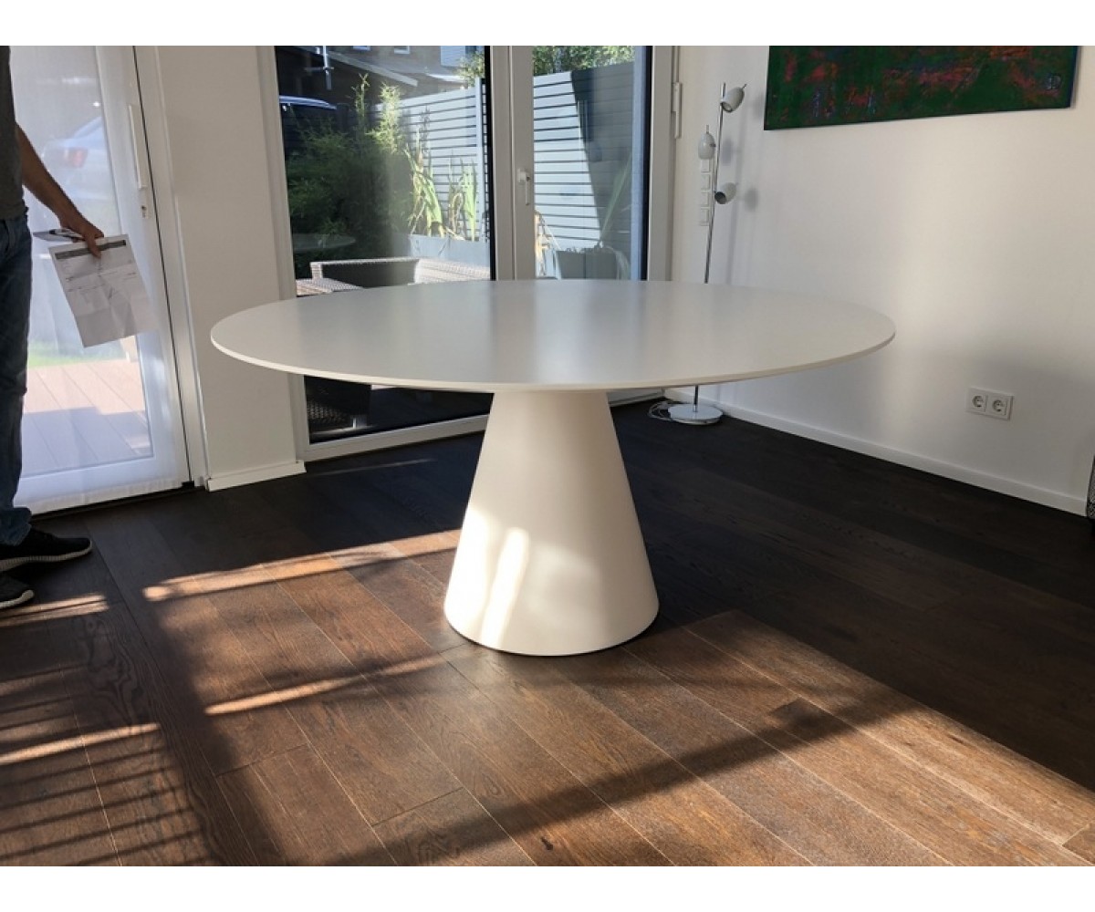 Tisch weiß , Esstisch rund modern weiß, Tisch rund, Durchmesser 150 cm