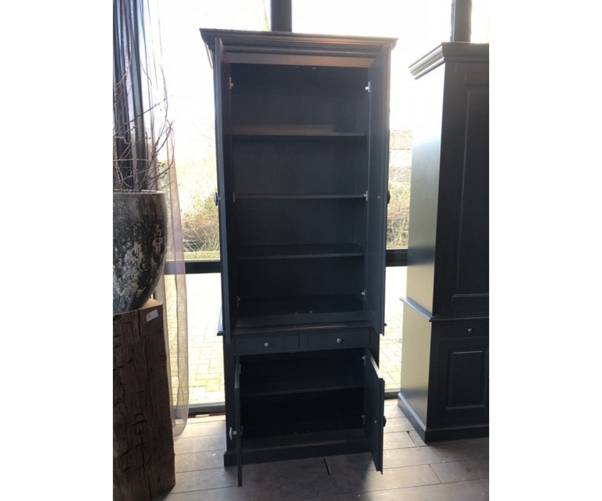 Schrank Anthrazit Landhausstil Bucherschrank Landhaus Breite 90 Cm