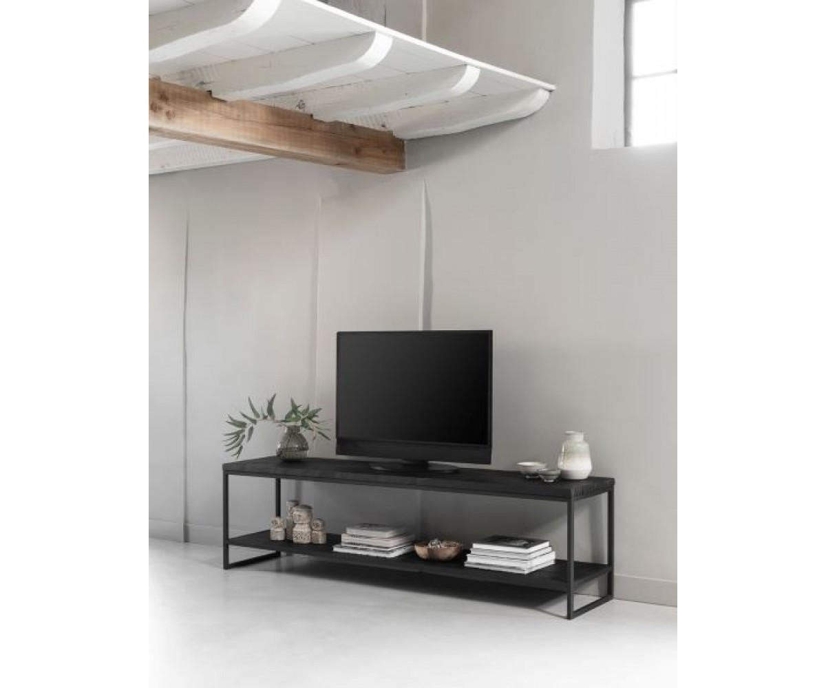 TV Schrank Altholz, TV Schrank Industriedesign, TV-Schrank schwarz