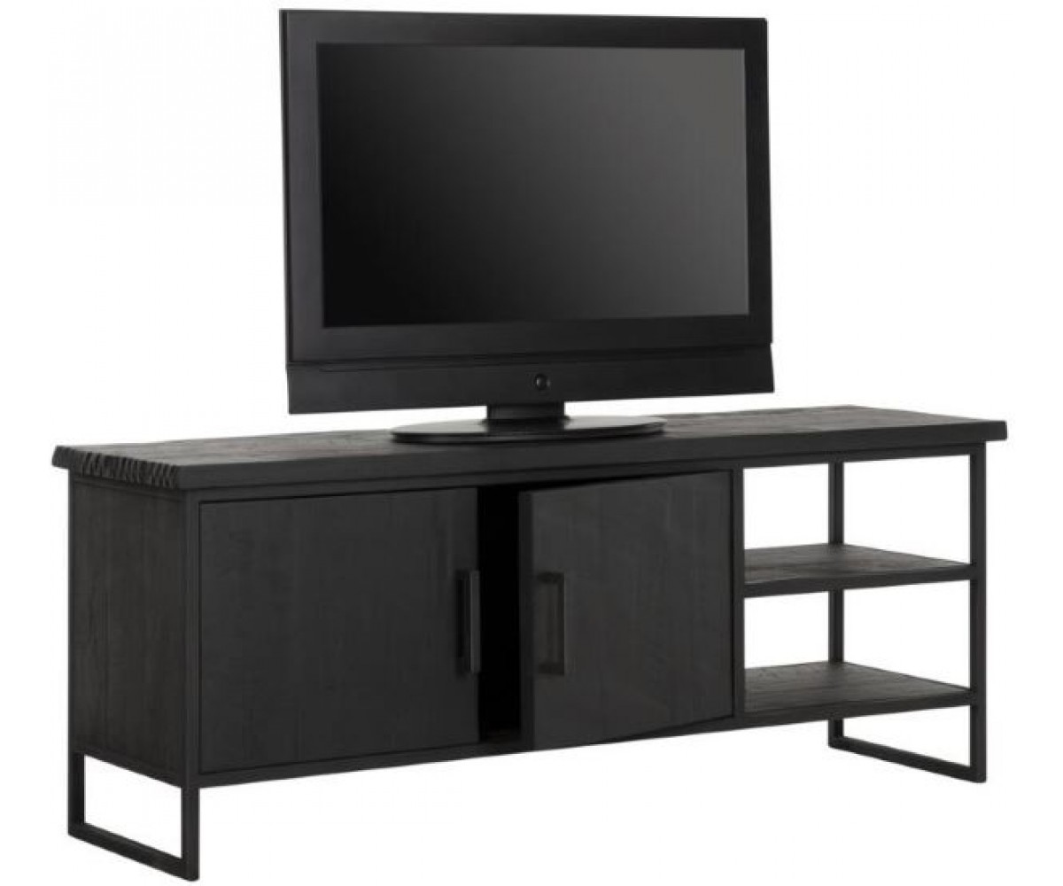 TV Schrank Altholz, TV Schrank Industriedesign, TV-Schrank schwarz