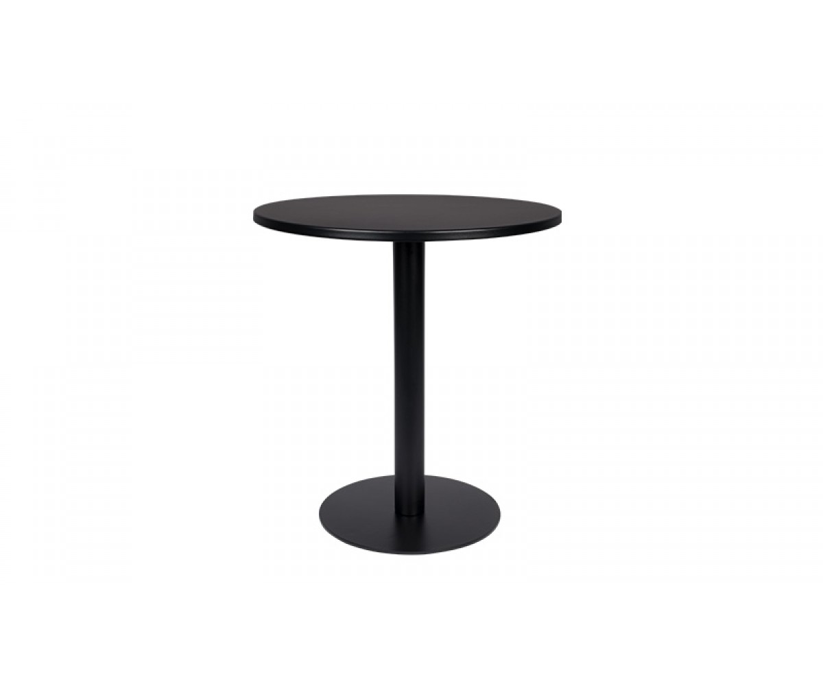 Tisch rund schwarz, Bistrotisch schwarz, Durchmesser 70 cm