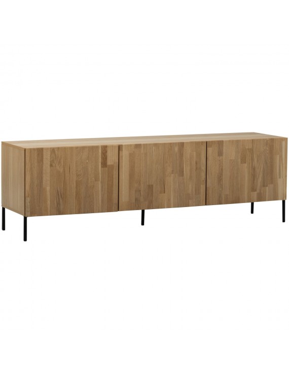 TV Schrank natur, Fernsehschrank Eichenholz, Breite 180 cm