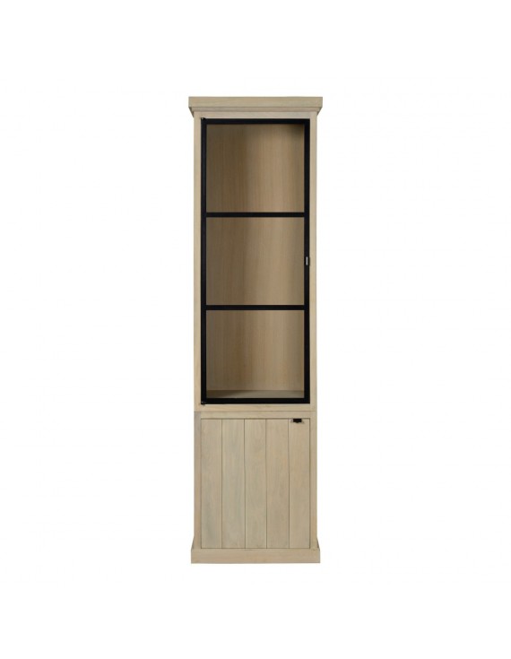 Vitrinen Eiche massiv, Geschirrschrank  im Landhausstil