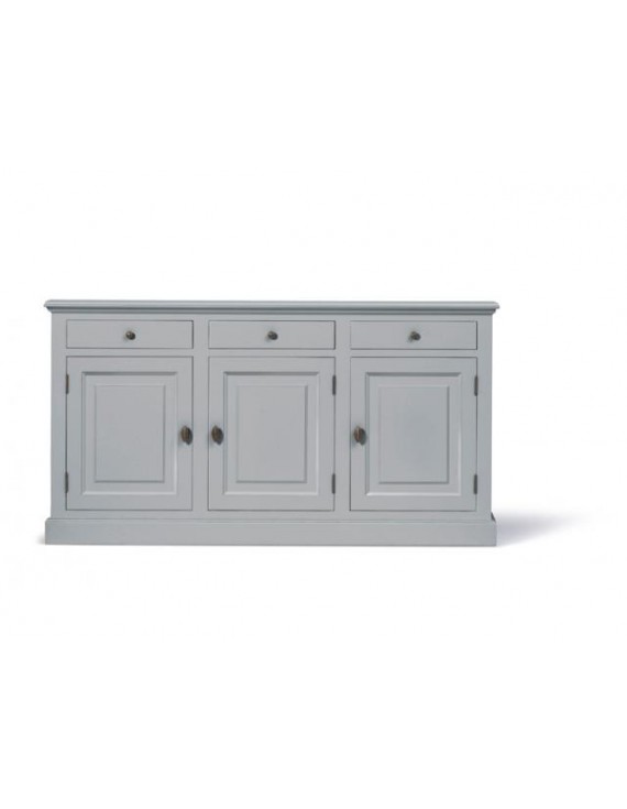 Sideboard grau, Schrank grau Landhaus, Anrichte grau Landhausstil, Breite 177 cm
