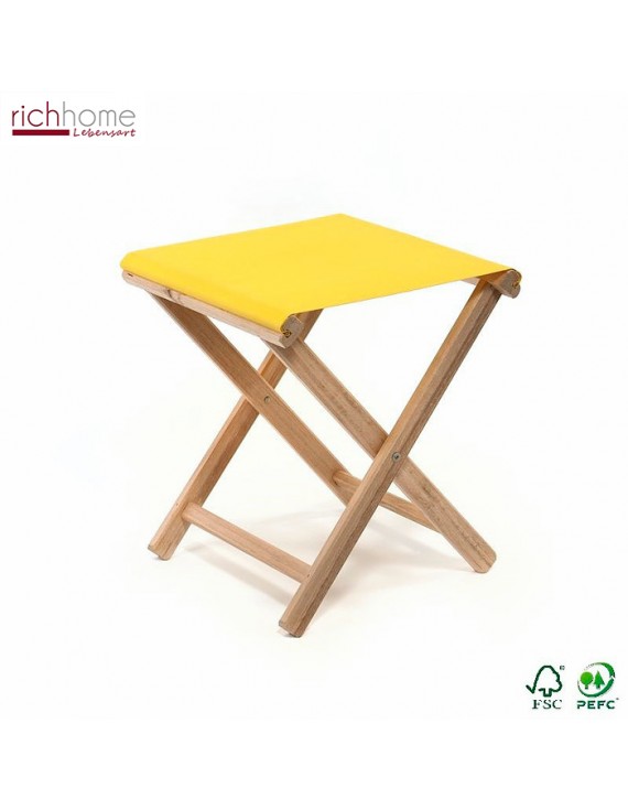 Liegestuhl gelb 100% Baumwolle, Gartenliege gelb, Strandstuhl gelb