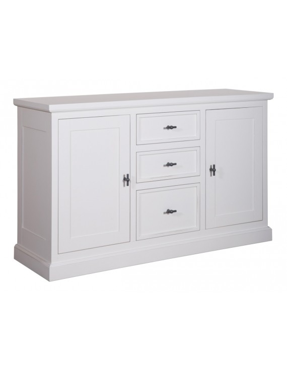 Anrichte weiß, Schrank weiß, Kommode weiß,  Wohnzimmerschrank weiß Landhausstil, Breite 160cm