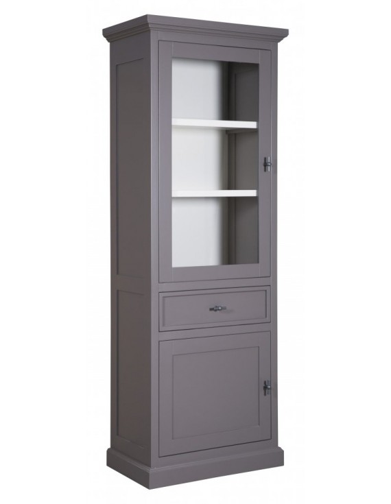 Geschirrschrank, Vitrine, Schrank,  Wohnzimmerschrank  Landhausstil, Breite 77cm