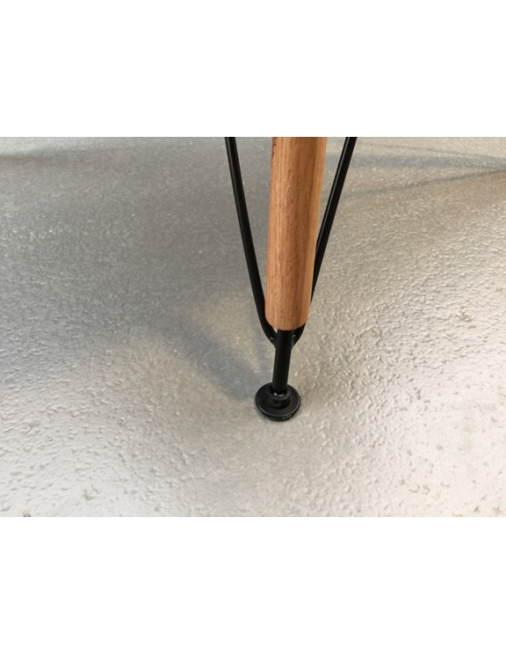 Design Stuhl, Stuhl gepolstert mit Metallgestell schwarz