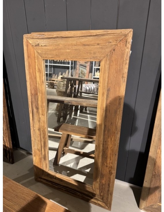 Spiegel Massivholz, Wandspiegel Altholz, Maße 140 x 100 cm