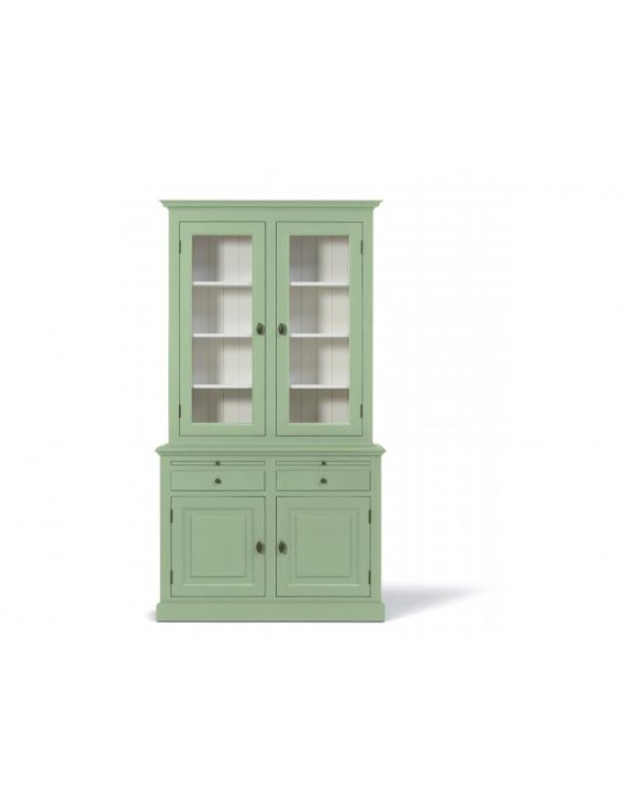 Vitrine mint, Geschirrschrank mintweiß, Wohnzimmerschrank