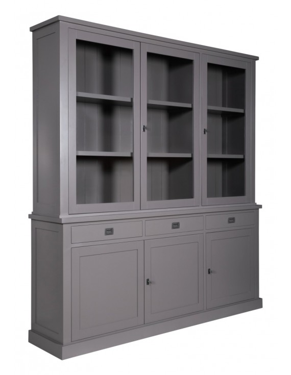 Geschirrschrank mit Kiefer, Buffetschrank/ Schrank , Kommode, Wohnzimmerschrank  Landhausstil, Breite 200cm