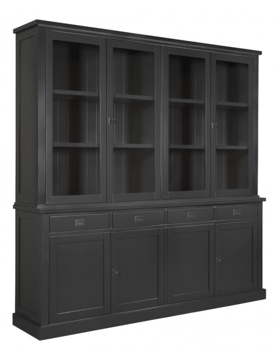 Geschirrschrank mit Kiefer, Buffetschrank/ Schrank , Kommode, Wohnzimmerschrank  Landhausstil, Breite 220cm