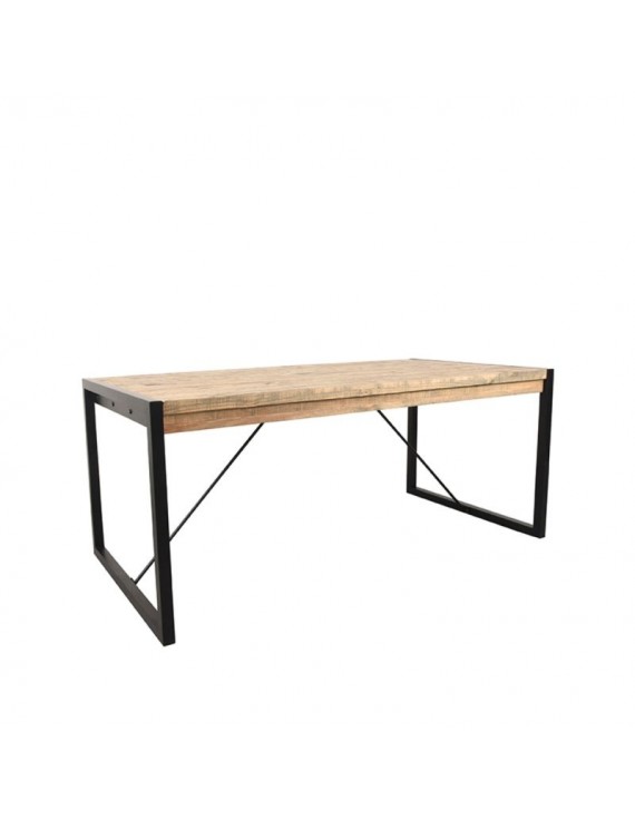 Tisch massiv Holz, Esstisch Pinienholz, 220x95x77 cm