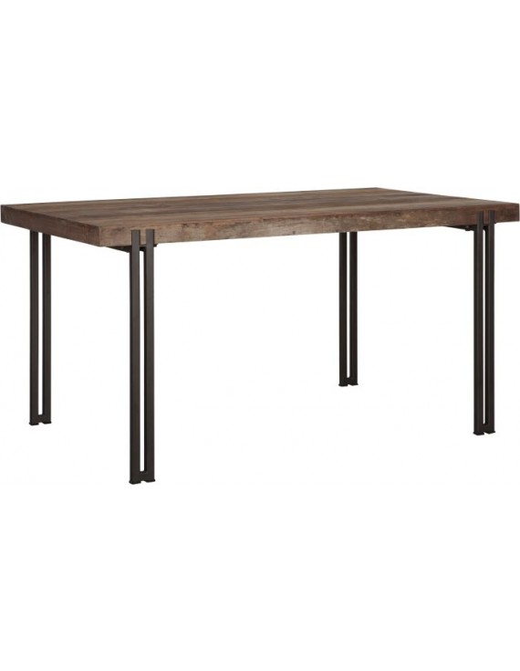 Esstisch Altholz, Esstisch Industriedesign, recyceltes Teakholz, Breite 150 cm