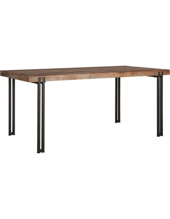 Esstisch Altholz, Esstisch Industriedesign, recyceltes Teakholz, Breite 175 cm