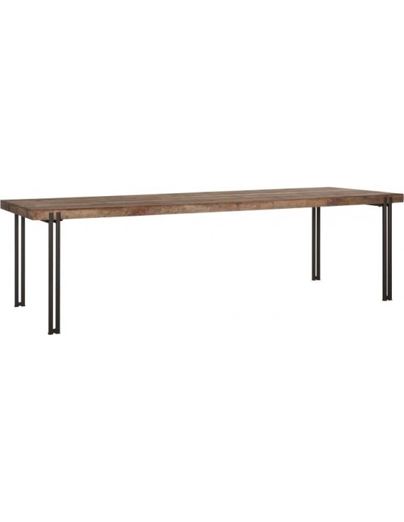 Esstisch Altholz, Esstisch Industriedesign, recyceltes Teakholz, Breite 250 cm
