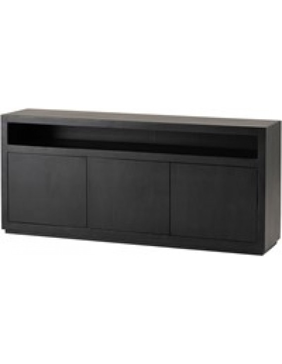 Anrichte Mango-Massivholz  , Sideboard Schwarz, Breite 180 cm