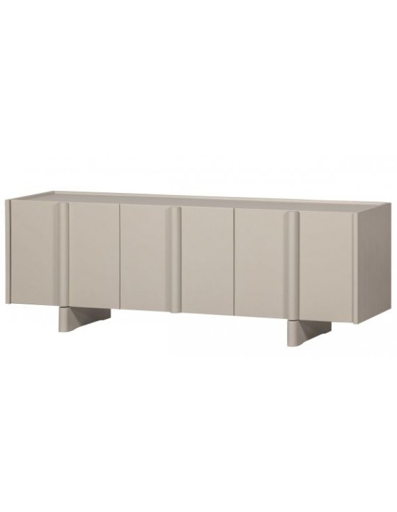 Sideboard Lowboard, Breite 152 cm, Kiefernholz/ staubgrau , 3 Türen