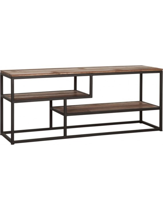 TV Schrank Altholz, TV Schrank Industriedesign, recyceltes Teakholz, Breite 125 cm