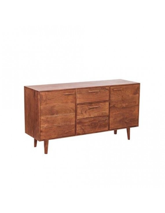 Anrichte Akazienholz , Sideboard Naturholz/Braun, Breite 160cm