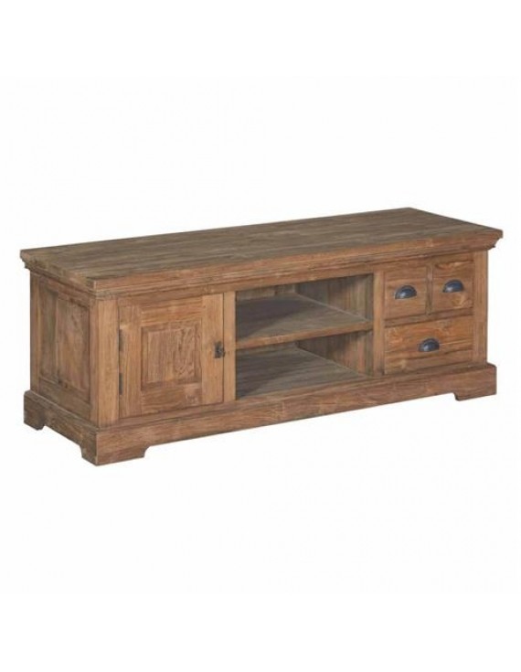 TV Schrank, Fernsehregal Teakholz, Breite 145,5x45x45  cm