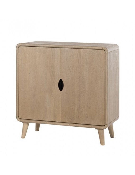 Anrichte massives Akazienholz , Sideboard Naturholz, Breite 85 cm