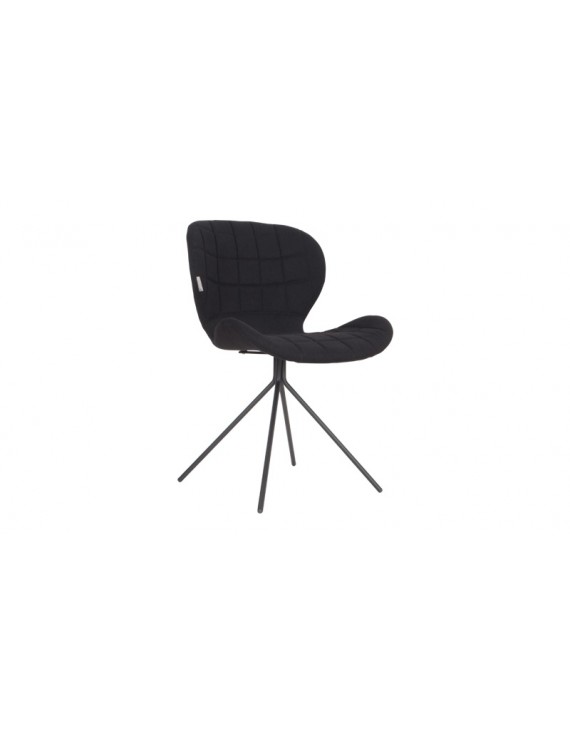 Stuhl schwarz, Metallbeine schwarz, soft