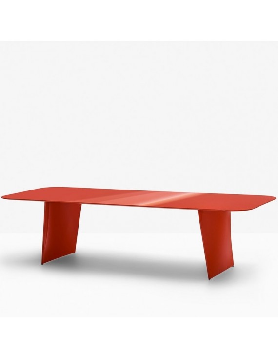 Design Esstisch Farbe rot, Tisch rot, roter Konferenztisch, Länge 240-360 cm