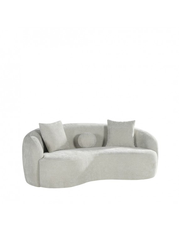Sofa 2,5-Sitzer Sand,  Sofa halbrund,  Länge 203 cm