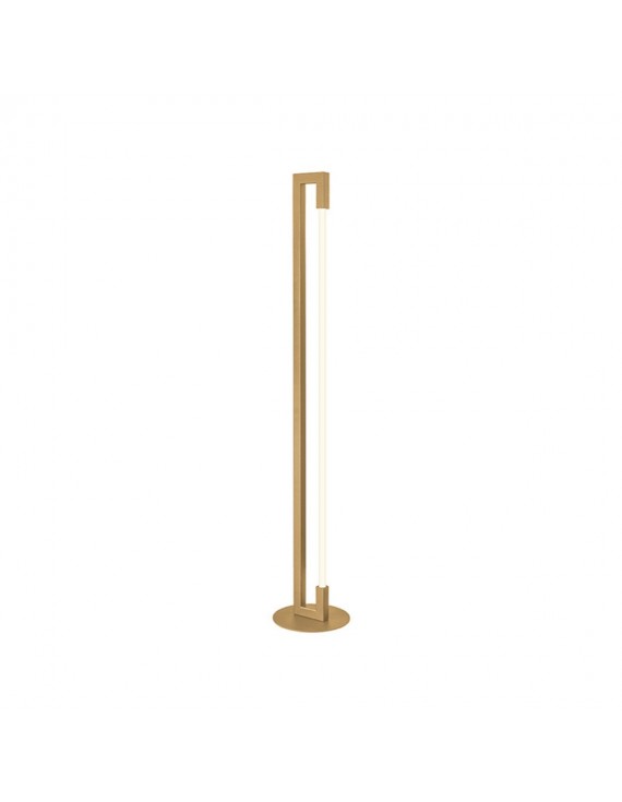 LED Stehleuchte Gold, Industriedesign Stehlampe Gold Metall