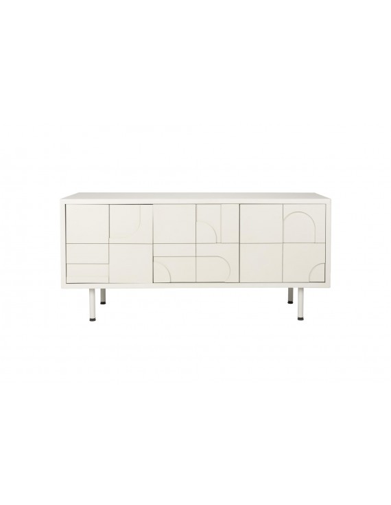 Sideboard weiß, Kommode weiß modern, TV Schrank, Breite 120 cm
