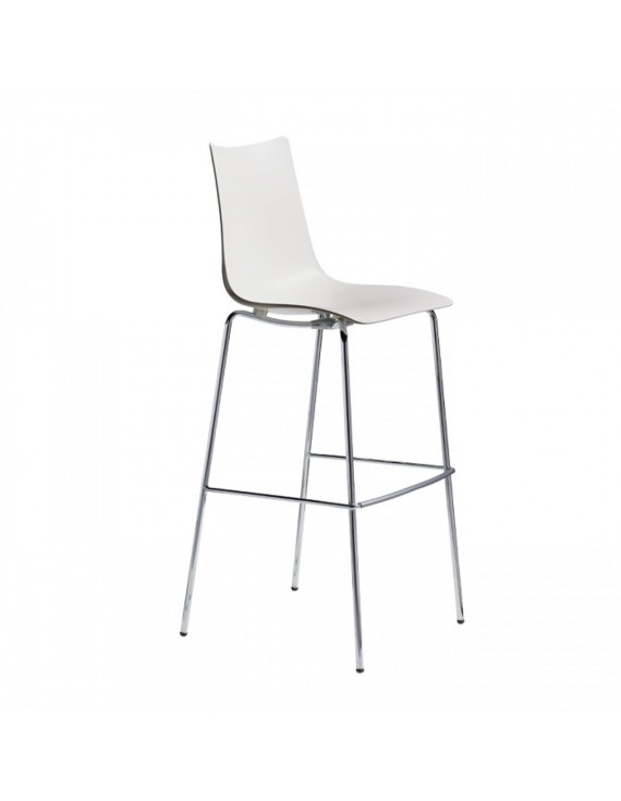 Barstuhl, weiß, Barstuhl stapelbar, Sitzhöhe 65 cm
