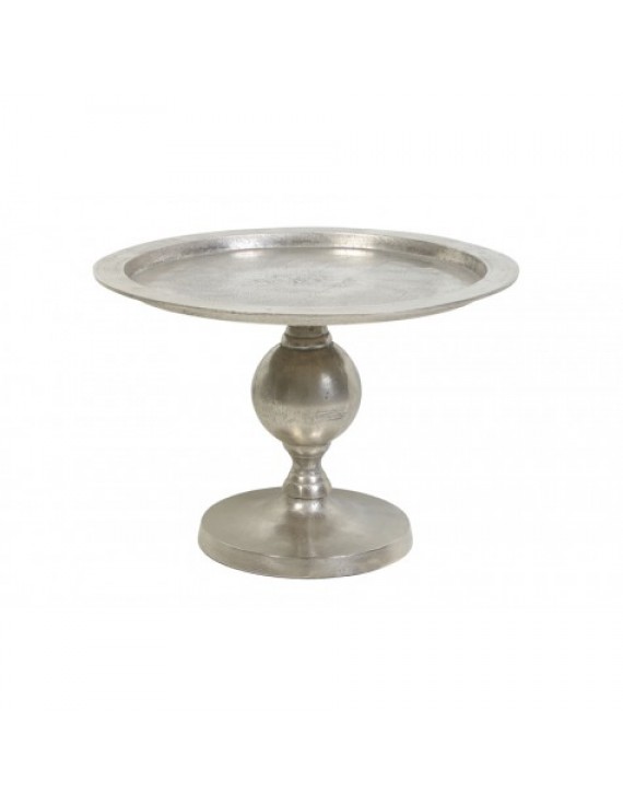 Couchtisch Metall, Beistelltisch Farbe Silber, Durchmesser 69 cm