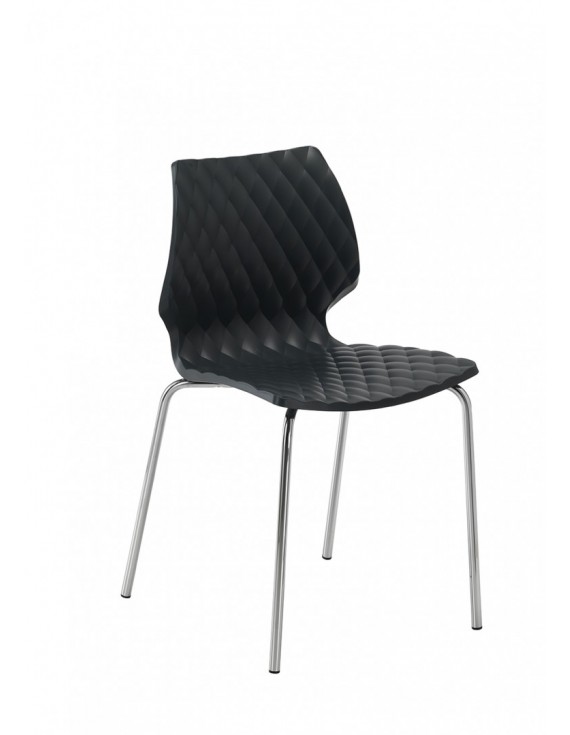 Stuhl für Objekteinrichtung, Stuhl Metall-Kunststoff
