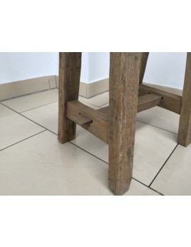 Hocker Holz, Holzhocker Altholz, Sitzhöhe 45 cm