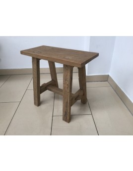 Hocker Holz, Holzhocker Altholz, Sitzhöhe 45 cm