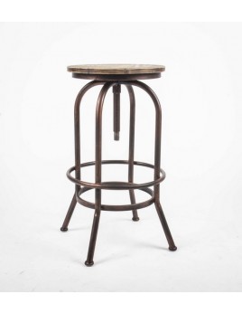 Barhocker Metall Farbe Kupfer-Braun
