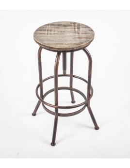 Barhocker Metall Farbe Kupfer-Braun