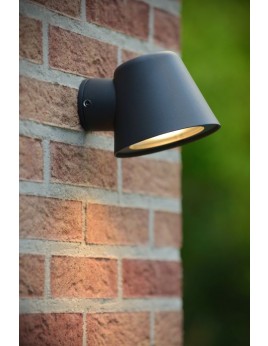 LED Wandleuchte, LED Wand-Außenleuchte schwarz, Außenlampe schwarz
