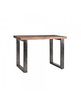 Tisch mit Metallbeinen - schwarz, Breite 140 cm