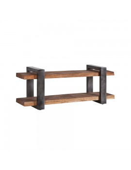 TV-Regal im Industriestyle aus Holz/Metall in schwarz, Breite 200 cm