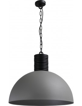 Pendelleuchte grau-schwarz, Beton-look, Industrielampe/ Retro-style, Ø: 80 cm