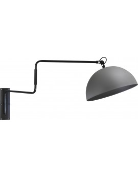 Wandleuchte grau-schwarz, Beton-look, Industrielampe/ Retro-style, Ø: 40 cm