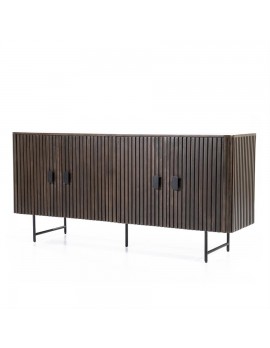 Sideboard Holz braun, Sideboard braun Massivholz, Anrichte braun Holz,  Breite 170 cm