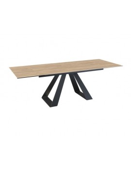 Esstisch Keramik, Tisch holzoptik, Esstisch ausziehbar,150/230 x 100 x 76cm