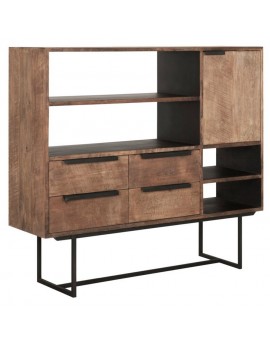 Sideboard Küchenschrank Schrank, Teakholz, Breite 136 cm