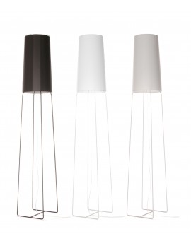 Stehleuchte weiß mit Lampenschirm, Stehlampe weiß mit Lampenschirm, Höhe 176 cm