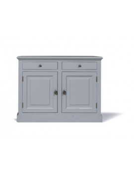 Sideboard grau, Schrank grau Landhaus, Anrichte grau Landhausstil, Breite 126 cm